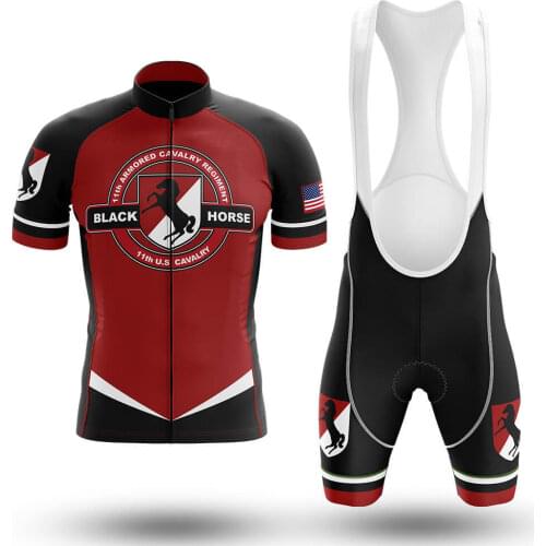 11th Armored Cavalry Regiment-Cycling Jersey Set Summer Cycling Wear Mountain Bike Clothes Bicycle Clothing MTB Cycling Suit