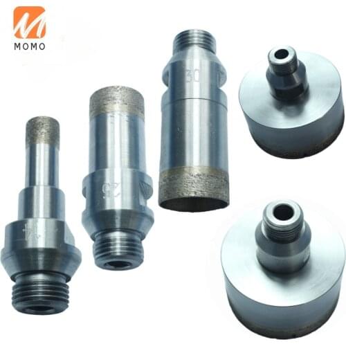 L95MM L75MM 1/2threaded glass hole drilling sintered diamond drill bit