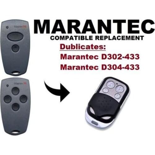 Marantec D302, D304 433Mhz Garage Door/Gate replacement Remote Control Duplicator beautiful