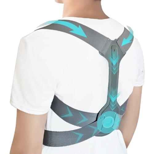 Medical Invisible Upper Back Brace Posture Corrector Belt Adjustable Clavicle Spine Shoulder Posture Correction Men Women