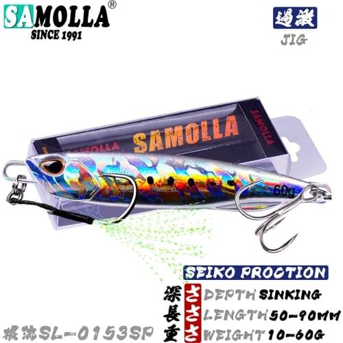 New Metal Jig Fishing Lure Hard Artificial Bait Accessories WeightS 10-60g Slow Sea Boat Winter Sinking Lures Whopper Pike Fish