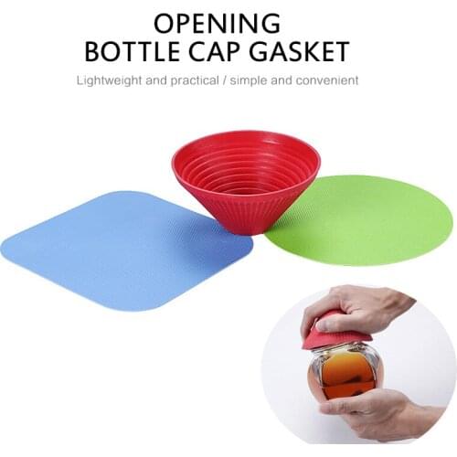 New Creative Kitchen Gadget Multifunctional Rubber Opener Anti-Skid Round Gripper Bottle Manual Open Pad Cap Kitchen Jar Opener