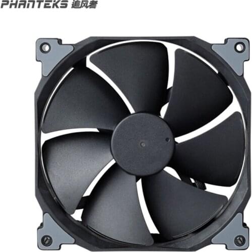 Phanteks F140MP 140mm 4pin MP PWM Fan,high Static Pressure Optimized for Silence Sleeved Daisy-Chain Cables,Black White