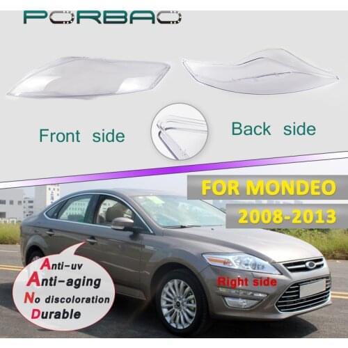 For Ford Mondeo Car Headlight Headlamp Clear Lens Auto Shell Cover 08-12 Transparent Glass Lens Cover Replacement Lampshade DIY
