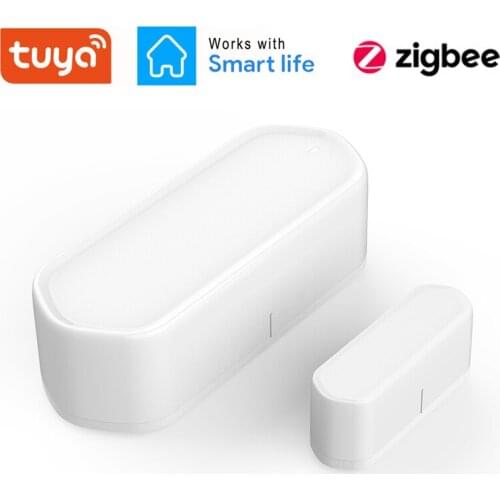 Tuya Smart Mini Zigbee Door Window Sensor Door Open / Closed Detectors Wireless WiFi App Notification Alert Alarm Home Security