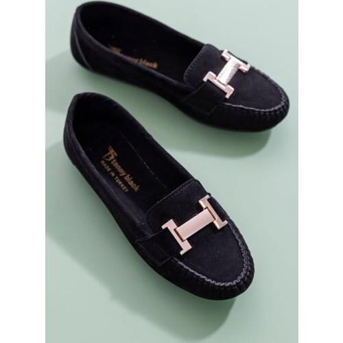 Süet Kadın Babet Ayakkabı Günlük 3 Renk Rahat Son Moda Kaliteli Ayakkabı