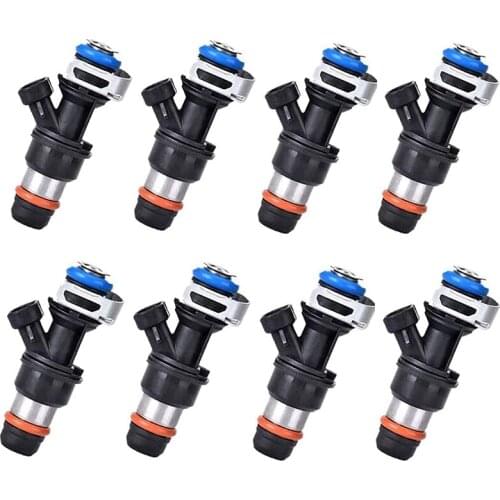 8Pcs 2 Holes Fuel Injectors for 2001-2007 Avalanche Silverado Suburban GMC Sierra Yukon 4.8L 5.3L 6.0L V8 25317628