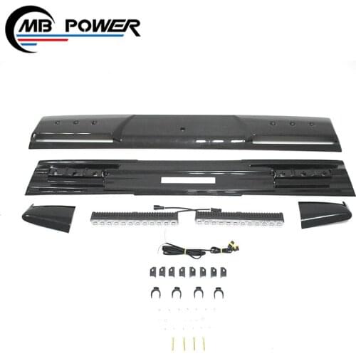 High Quality G class W463 dry carbon fiber material roof spoiler fit for W463 G63 G65 G500 G55 roof spoiler with led 1990-2018Y