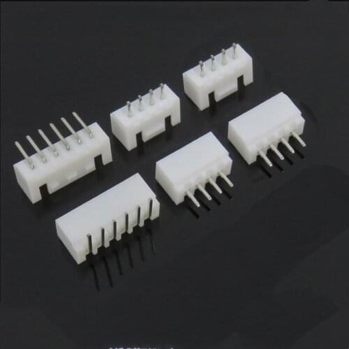 XHB2.54 2.54mm 2P 3 4 5 6 7 8 9 10PIN connectors female socket with buckle straight needle or curved needle 2000PCS/1LOT