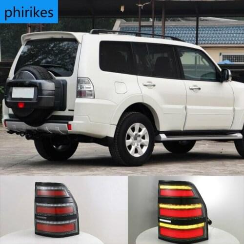2Pcs Car Taillight Tail Lights For Mitsubishi Pajero Montero V93 V97 2006 - 2020 Rear running + Turn Signal + Reverse + Brake