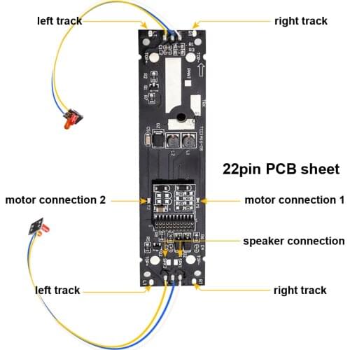 1/87HO Train Accessories IC Circuit Board PCB Board With Light And Sound Train Toy Accessories Railway Layout