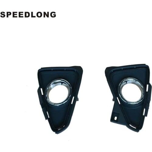 1Pair ABS Chrome Fog Lamp Cover Fog Light Cover Front Fog Lamp Frame Fit For Toyota RAV4 2016-2018