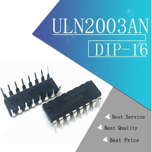 10PCS ULN2003AN DIP16 ULN2003A DIP-16 ULN2003 ULN2003APG DIP new and original IC