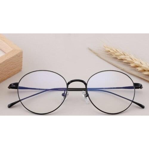 2021 Top Quality Handmade Pure Titanium Eyeglasses Retro Round Glasses Frames For Men Women Ultralight Prescription Eyewear