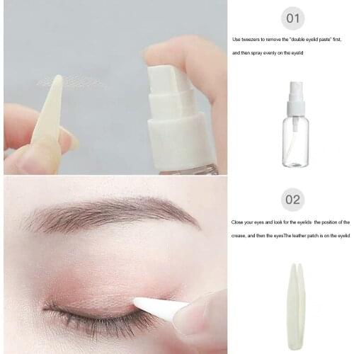 48Pcs/Sheet Traceless Invisible Lace Net Double Eyelid Tapes Adhesive Stickers Eyelid Tape Sticker Makeup Clear Invisible Tool
