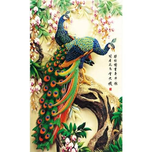 5D Diamond Embroidery Painting DIY Peacock Cross Stitch Craft Home Decor