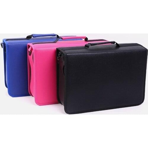 Large Capacity 48/80/120/160 Holes Pencil Case Cute Sketch Pen Bag Box Pouch Storage School Stationery Supplies 050044