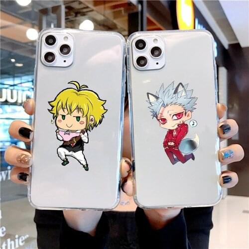 The Seven Deadly Sins Anime Phone Case For Samsung Galaxy Note 4 8 9 10 20 S8 S9 S10 S10E S20 Plus UITRA Ultra transparent trend