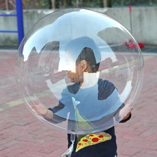 3Pcs 18/20/24/36inch Luminous Transparent Bobo Bubble Ballons Christmas Wedding Birthday Party Decorations Clear Helium Balloons