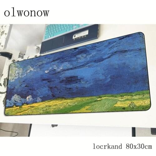 Van gogh pad mouse Adorable computador gamer mouse pad 800x300x2mm padmouse cool new mousepad ergonomic gadget office desk mats