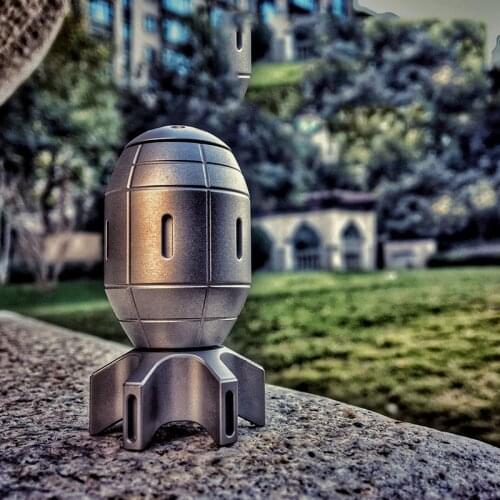 Creative Small Bomb Fingertip Gyro Stainless Steel EDC Spinner Adult Autism ADHD Fashion Decompression Toy Office Decoration