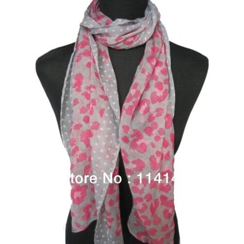 Fashion Womens Leopard Dots Print Scarf Shawl Wrap 160*50cm, Free Shipping