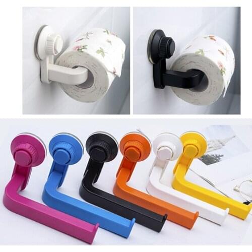 Wall-Mounted Toilet Paper Holders Self-Adhesive Toilet Tissue Hanging Racks Easy-Install Convenient Bathroom
