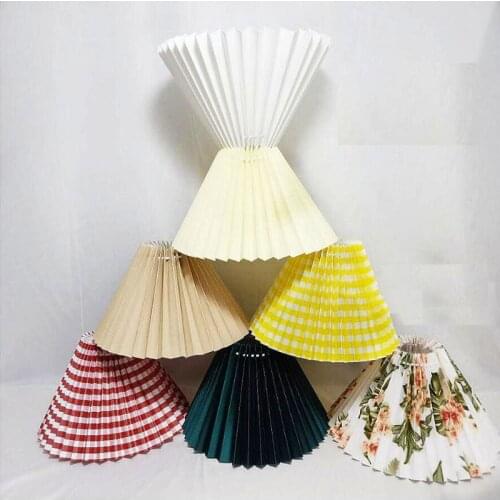 25 30 35 40 45cm Big Size Modern Style Table Lamp Pleated Lampshade Multicolor DIY Standing Desk Lamps Lampshade floor lamp, E27