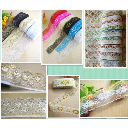New! 10 yards white beautiful lace ribbon, 50 mm wide, DIY decoration accessories, holiday decorations