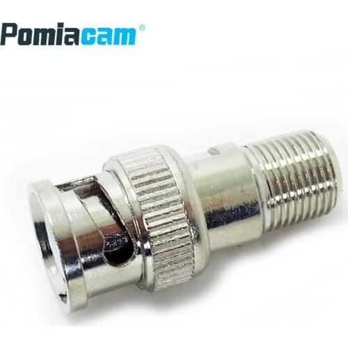 B-1N 10pcs/lot BNC Male to F Female Connector BNC Plug to F Type Female Jack Socket Adapter RF Coaxial Connector for CCTV Camera