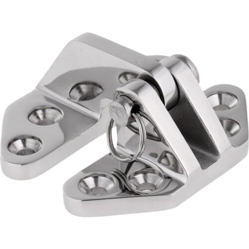 1 Pc 316 Stainless Steel Hatch Hinge with Universal Removable Pin Marine Boat Hardware Durable Boat Accessories 6.9 x 6.5 x 3 cm
