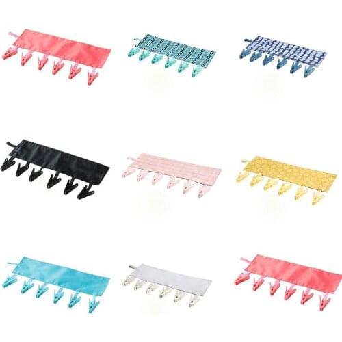 Portable Cloth Hanger Foldable Travel Bathroom Clip Hanger