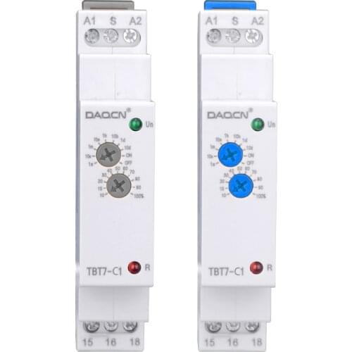Best off delay time relay din rail voltage relay 220v timer relay 10 groups of time setting range 0.1s-10 days 12-240V 220V 110V