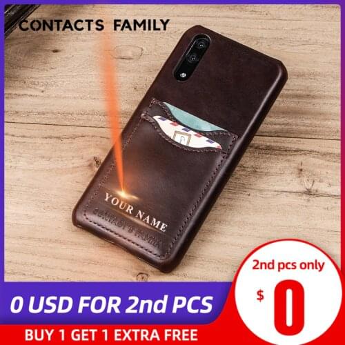 For Huawei P20 Case Luxury Genuine Leather Back Cover For Huawei P20 Wallet Case Protective Phone Bag Skin With Card Slots