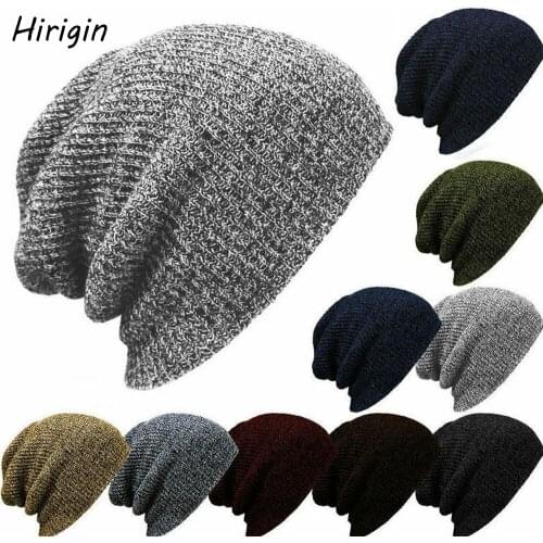 2020 New Unisex Hat Warm Casual Beanies For Men Women Hip-hop Knitted Winter Hat Male Acrylic Crochet Ski Beanie Hat Female Cap