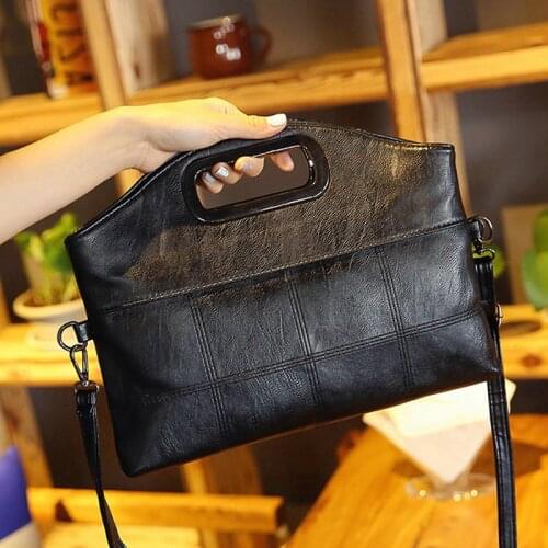 Vintage Wild Women Casual Solid color samll Handbags New Portable diagonal package shoulder Crossbody Foldable Bags Tote B42-45