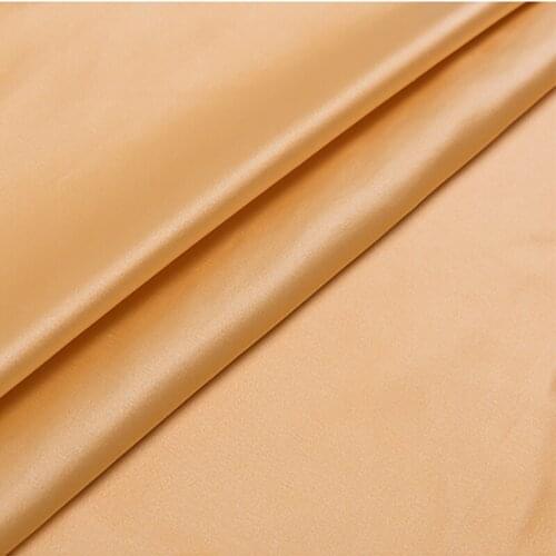 HLQON Light Yellow jacquard felt fabric african satin damask fabric for patchwork,wedding dress,upholstery sewing fabric75x100cm