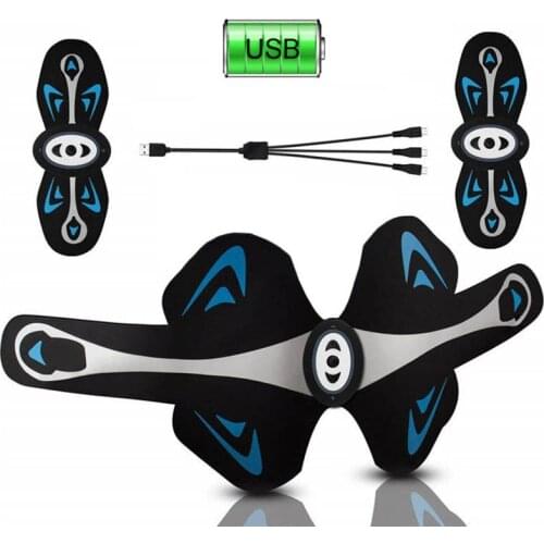 USB Rechargeable Muscles Toner Toning Belt Electrostimulation Abdominal Muscle Stimulator EMS Abs Trainer Exercise Slim Machine