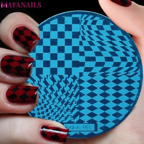 On Sale! 80 Designs Hehe Series Round Stamping Plates Various Pattern Image Print Steel Stamp Template Plates Tools Hehe 1-108