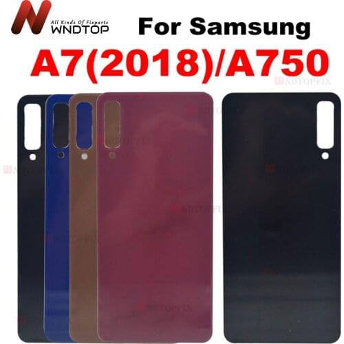 For Samsung Galaxy A7 2018 A750 Back Cover Battery Case Rear Housing Cover Replacement Parts For Samsung A750 Battery Back Cover