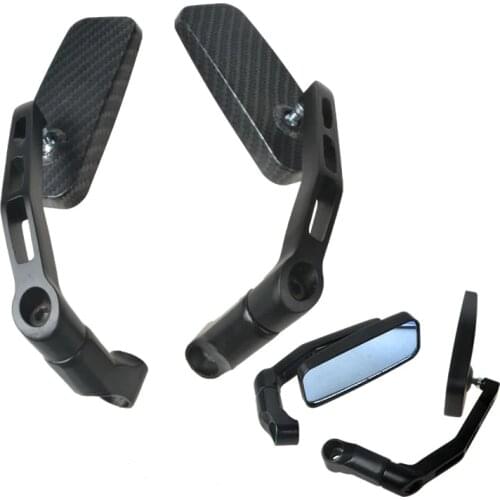 1 Pair Universal Motorcycle Side mirrors Rearview Mirror carbon fiber motorcycle mirror For HONDA YAMAHA SUZUKI