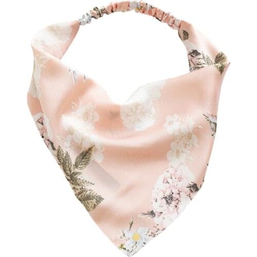 Women Fashion 1 Pcs Print Hair Scarf Bandanas Headbands With Hair Ties Printed Head Kerchief Boho Hair Accessories