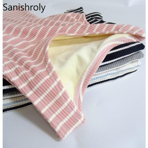 Sanishroly 2018 Women Striped Tank Autumn Winter Warm Thick Velvet Tank Camis Vest Ladies Sleeveless Bottoming Camis Tops SE230