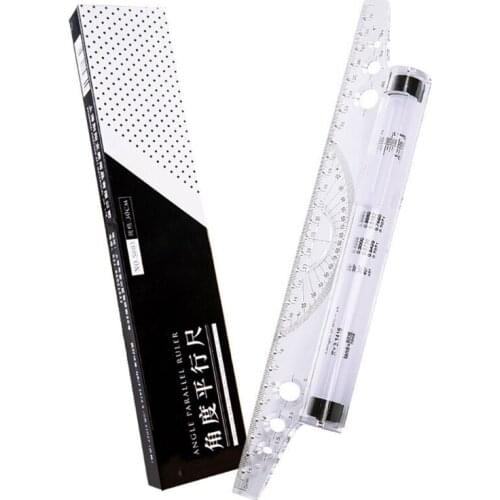 72XA Multi-purpose Parallel Ruler with Protractor Mathematics Parallel Ruler for artists Designers Student Teacher