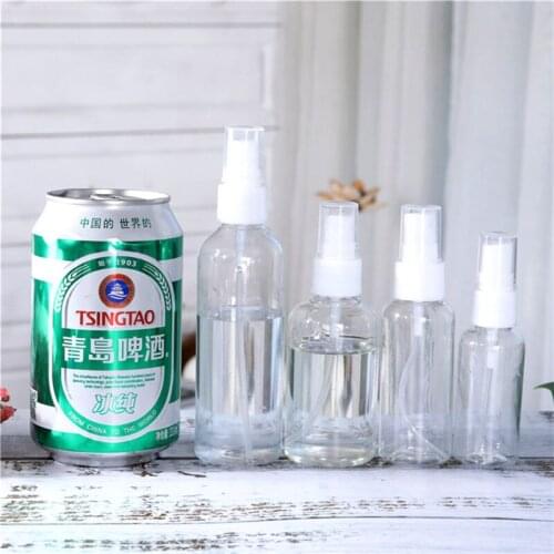 1 Pc 100/50/30ml Portable Refillable Essential Oil Atomizer Transparent Empty Plastic Spray Bottle Makeup Liquid Sprayer Bottles