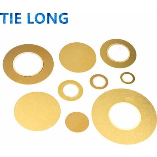 10pcs Piezo Elements Buzzer Sounder Sensor Trigger Drum Disc Copper Piezo Speaker 12MM 20MM 27MM 35MM 50MM Piezoelectric