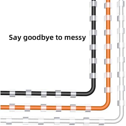 16/20PCS Wire Manager Cord Holder USB Charging Data Line Winder Cable Organizer Clips Cable Management Desktop & Workstation