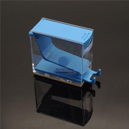 2 x Dentist High Quality Dental Cotton Roll Dispenser Holder Press Type Blue Color New