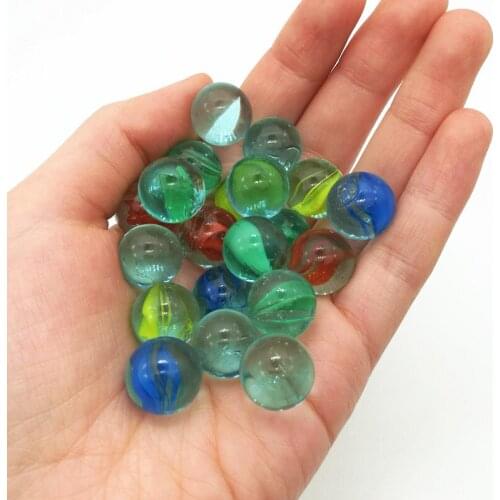 200pcs/lot Glass Marbles Pinball Machine Clear Balls Charms Vase Aquarium Home Decoration Toys for Kids Baby 14MM