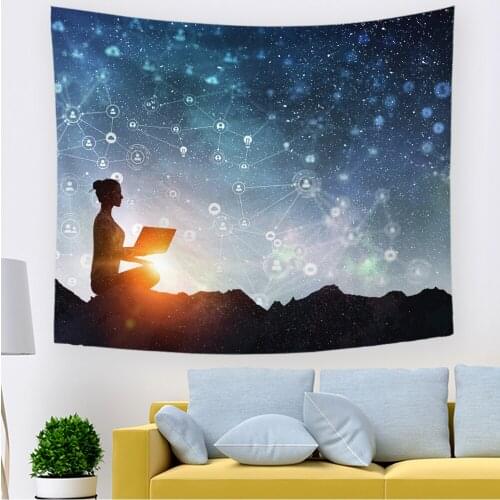 2021 Seven Chakra Tapestry Psychedelic Black Chakra Tapestry Yoga Meditation Tapestry Zen Tapestry for Bedroom Living Room Dorm